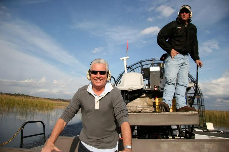 Mike Slee Florida airboat tour of Everglades